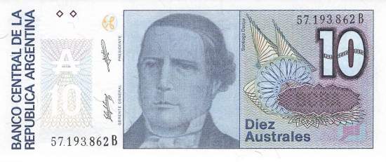 Argentinien p325b B 10Australes 1985